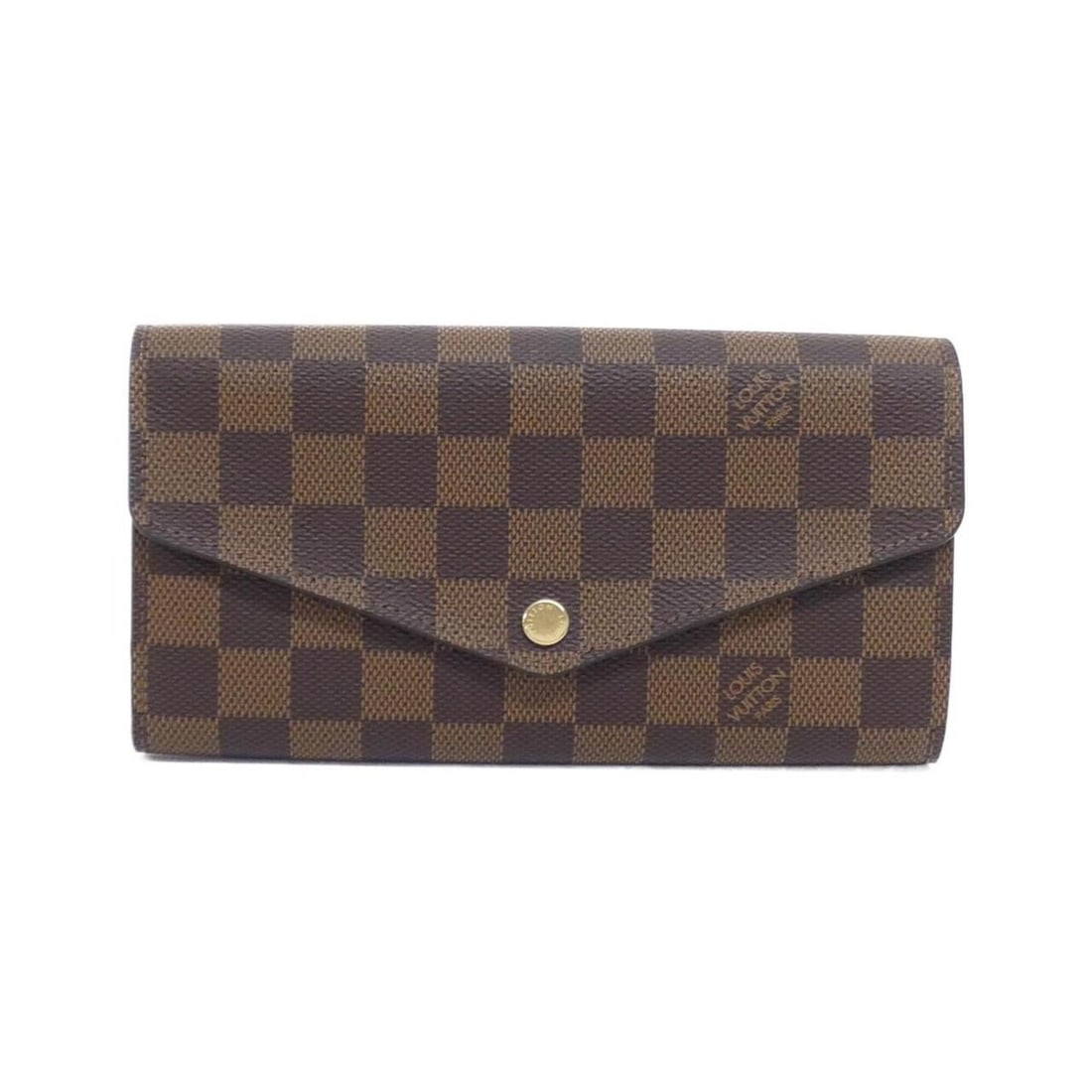 Louis Vuitton Damier Portefeuille Sarah N63209 Wallet: --- Catalog ---Category: SizeSize (HxWxD): 10cm x 19cm x 2cm / 3.93'' x 7.48'' x 0.78''Category: DesignType: Long wallet (bi-fold)Color: EbeneGender: Women,MenMaterial: Coated canvas Category: