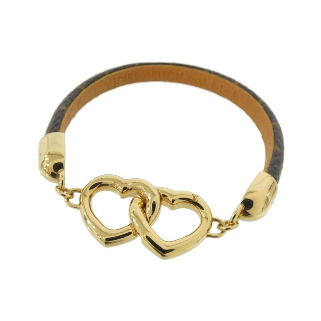 Louis Vuitton Monogram Bracelet Say Yes 17cm M6758F: --- Catalog ---Category: SizeLength: 17cm / 6.69''Category: DesignType: Charm braceletColor: BrownGender: Women,MenMaterial: CanvasCategory: GeneralMPN: M6758FBrand: Louis Vuitton--- Item List ---Sect
