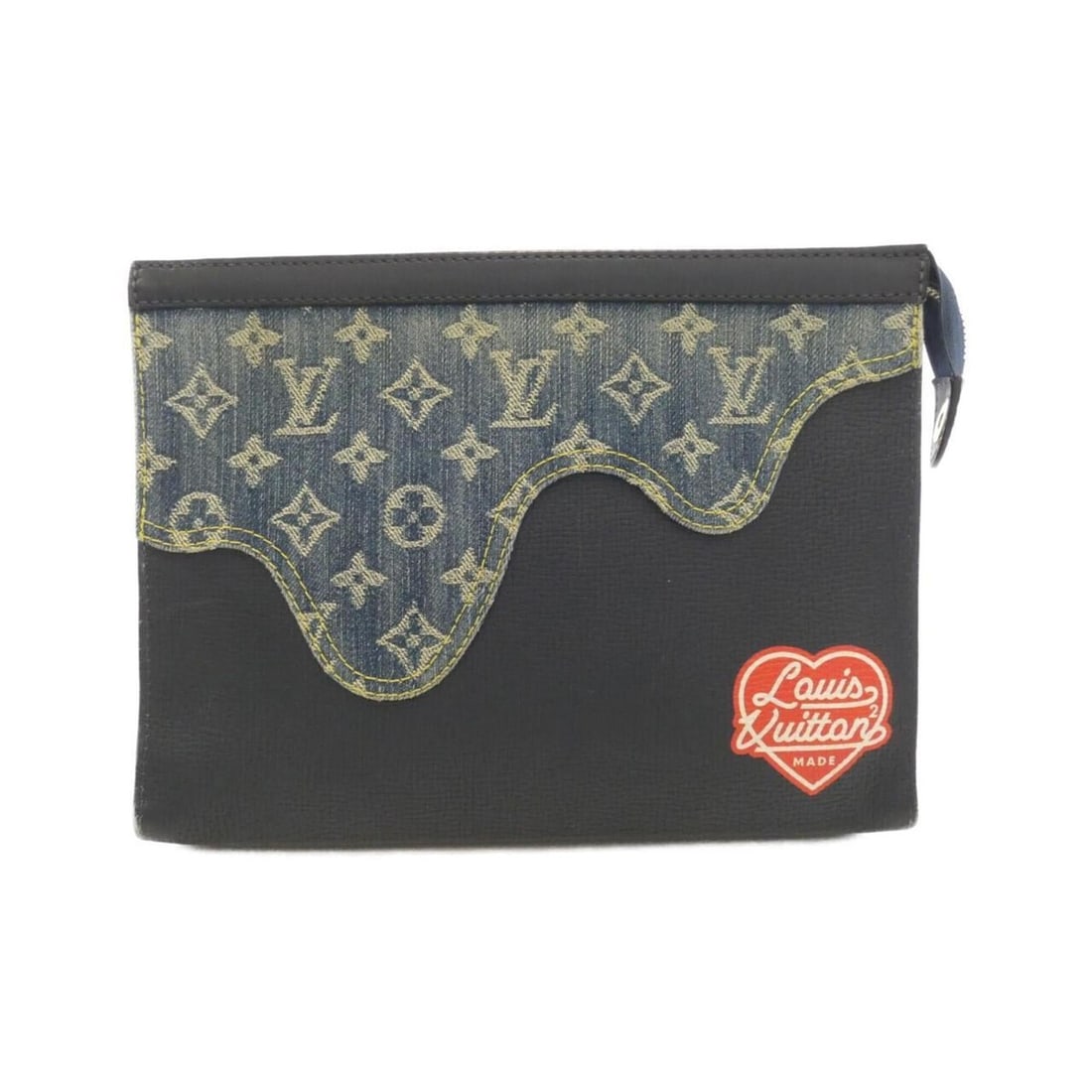 Louis Vuitton Monogram Drip Pochette Voyage M45961 Handbag: --- Catalog ---Category: SizeSize (HxWxD): 20cm x 27cm x 6cm / 7.87'' x 10.62'' x 2.36''Category: DesignType: Handbag, PochetteColor: Black, Blue, GrayGender: WomenMaterial: Coated canvas , Leather Le