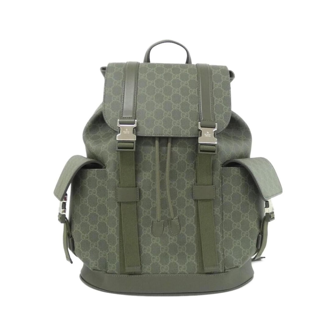 Gucci 792080 FAFAJ Backpack: --- Catalog ---Category: SizeSize (HxWxD): 46cm x 35cm x 12cm / 18.11'' x 13.77'' x 4.72''Category: DesignType: BackpackColor: GreenGender: Women,MenMaterial: Coated canvas Category: GeneralMPN: 79208