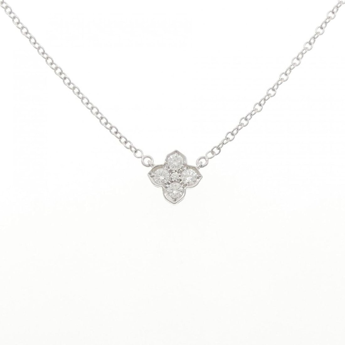 Cartier Hindu Necklace: --- Catalog ---Category: SizePendant Size: 10.4mm x 10.4mm / 0.4'' x 0.4''Neck Circumference: 42 cm / 16.53''Category: DesignColor: White goldStone: DiamondGender: WomenMaterial: White gold