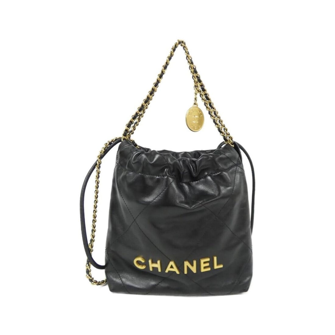 Chanel 22 Line MINI AS3980 Handbag: --- Catalog ---Category: SizeSize (HxWxD): 19cm x 8cm x 6cm / 7.48'' x 3.14'' x 2.36''Category: DesignType: HandbagColor: BlackGender: WomenMaterial: Leather Leather/Fur Type: CalfskinCategory: