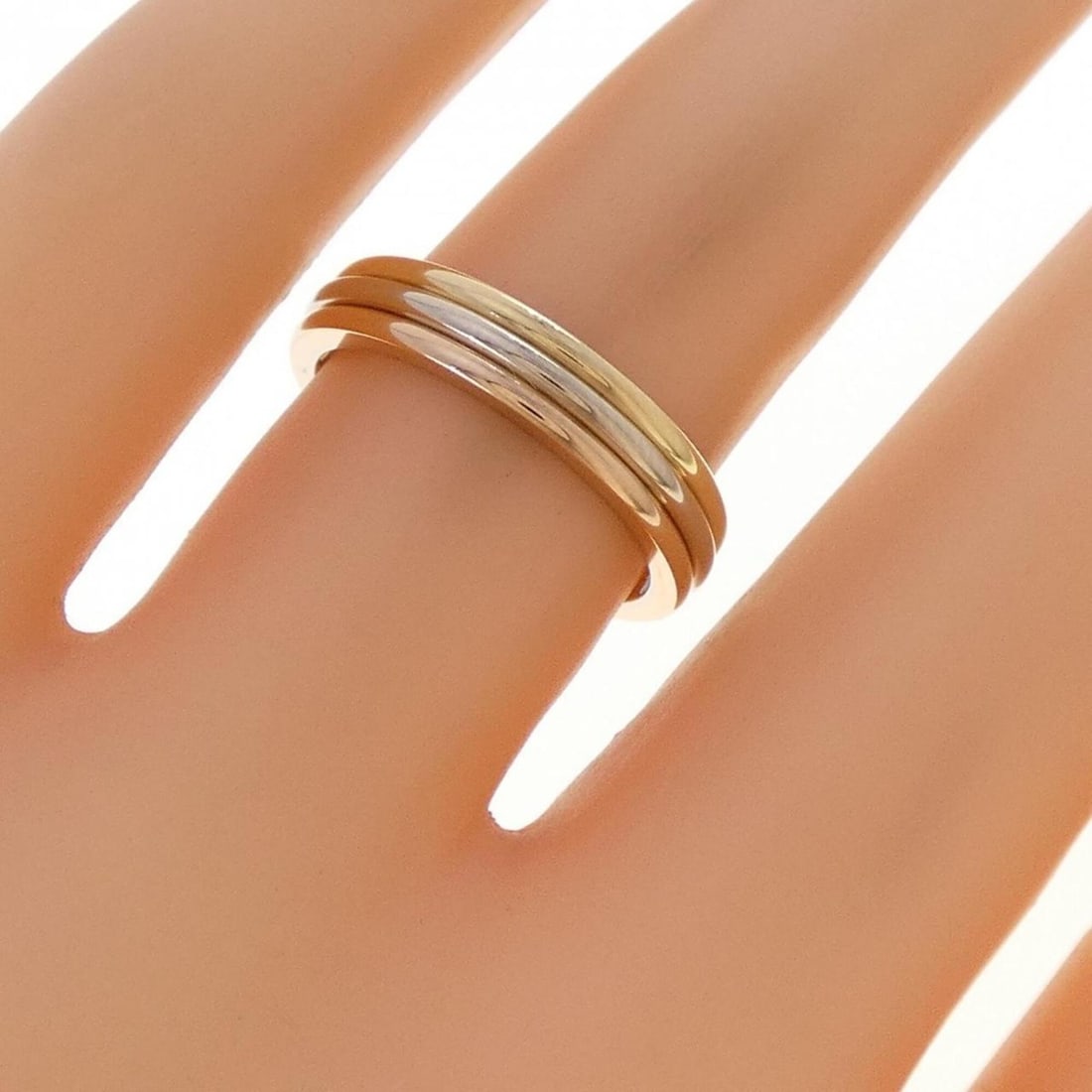 Cartier Three Gold Wedding Ring - 4