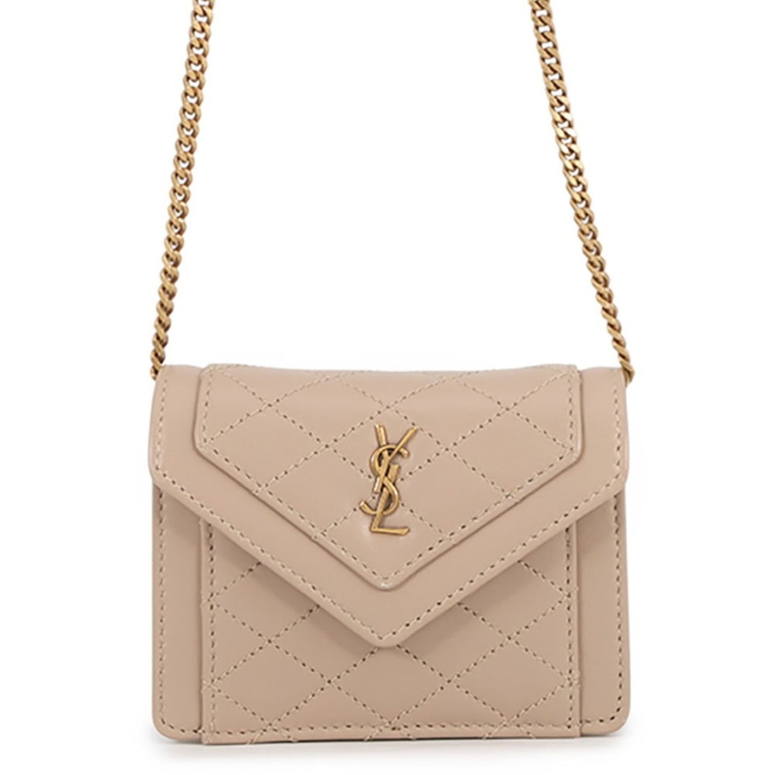 Yves Saint Laurent Saint Laurent Paris Chain Shoulder Bag Gaby Micro Leather 685612 SAINT LAURENT: --- Catalog ---Category: SizeSize (HxWxD): 8cm x 10cm x 2.5cm / 3.14'' x 3.93'' x 0.98''Category: DesignType: Shoulder bagColor: BeigeGender: WomenMaterial: Leather Category: GeneralBrand: Yves Saint 