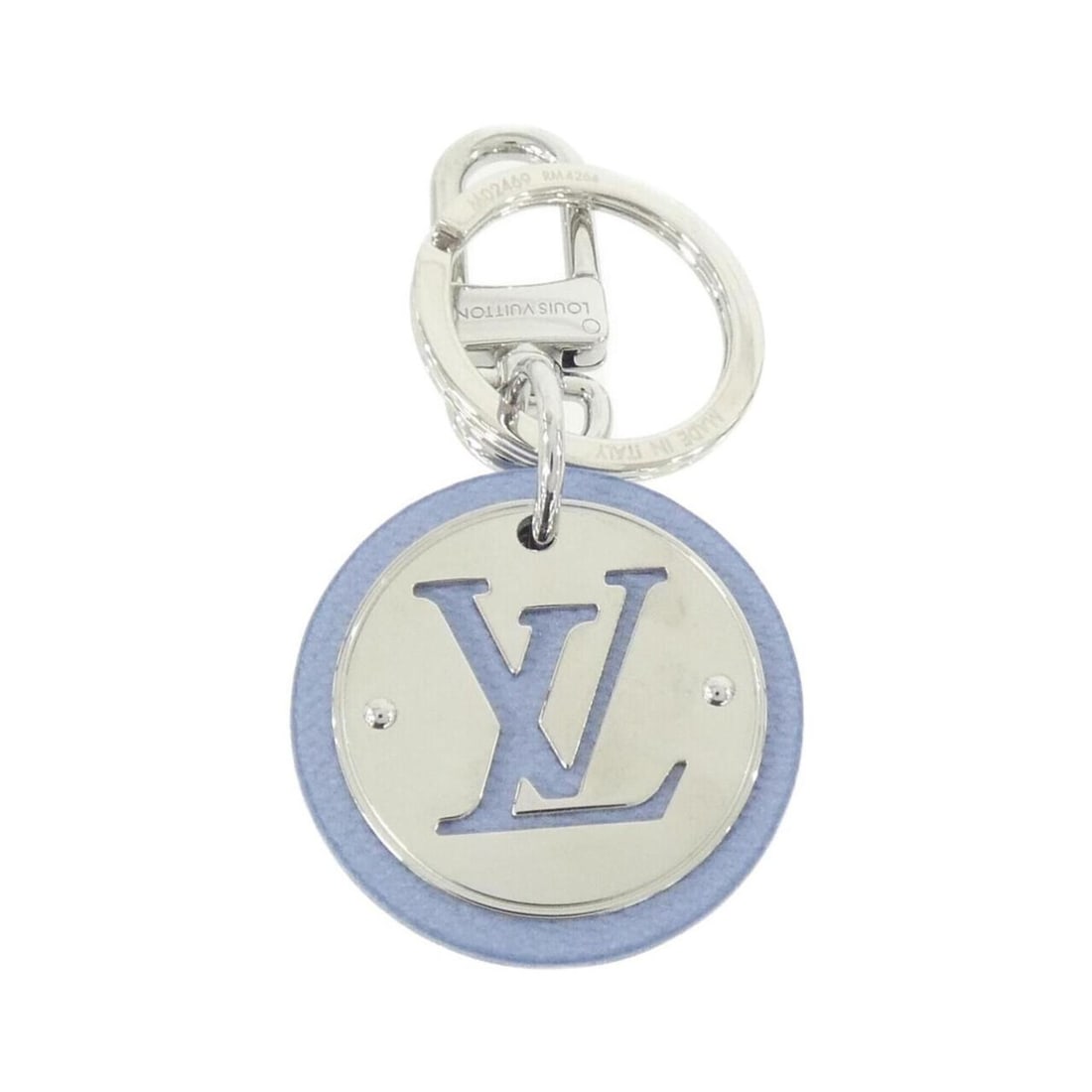Louis Vuitton Porte Clés LV Circle M02469 Keyring: --- Catalog ---Category: DesignType: KeyringColor: Blue, SilverGender: Men,WomenCategory: GeneralMPN: M02469Brand: Louis Vuitton--- Item List ---Section: ConditionRanking: Rank A Used - A few traces o
