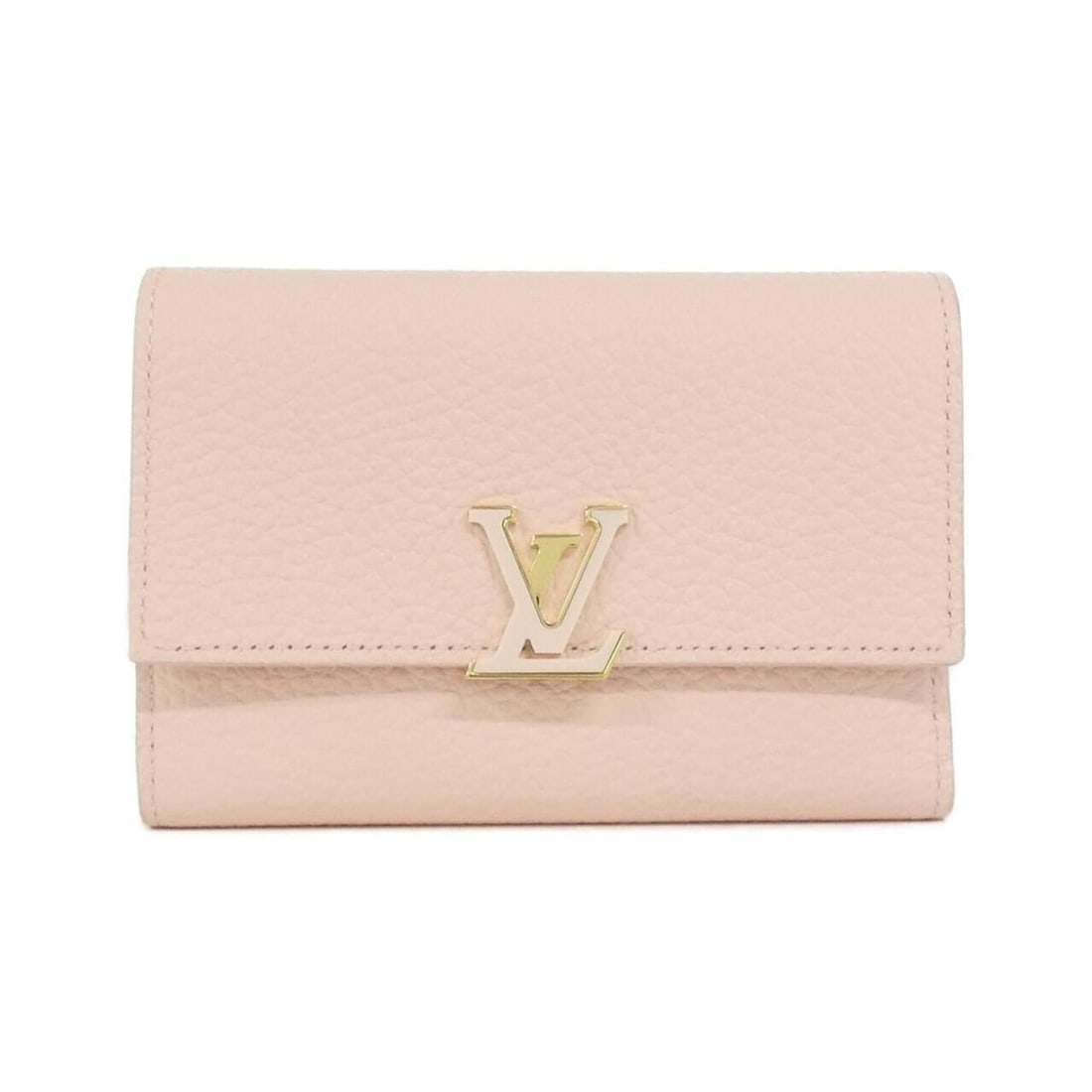 Louis Vuitton Portefeuille Capucines Compact M82361 Wallet: --- Catalog ---Category: SizeSize (HxWxD): 10cm x 14cm x 2cm / 3.93'' x 5.51'' x 0.78''Category: DesignType: Wallet (tri-fold)Color: PinkGender: WomenMaterial: Leather Leather/Fur Type: Calf leather,
