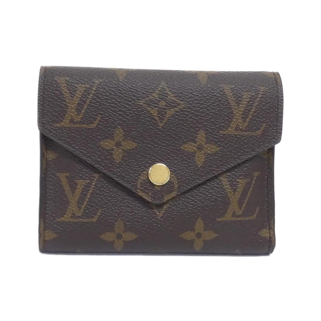 Louis Vuitton Monogram Portefeuille Victorine M62472 Wallet: --- Catalog ---Category: SizeSize (HxWxD): 9cm x 12cm x 1cm / 3.54'' x 4.72'' x 0.39''Category: DesignType: Wallet (tri-fold)Color: MarronGender: Women,MenMaterial: Coated canvas Category: