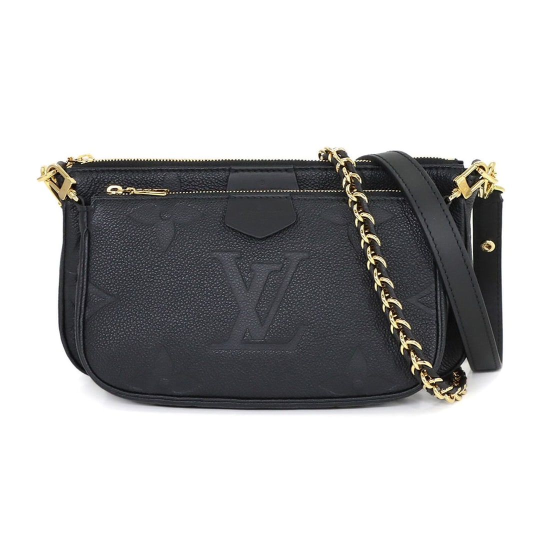 Louis Vuitton Monogram Empreinte Multi Pochette Accessoires Shoulder Handbag Noir M80399 RFID: --- Catalog ---Category: SizeSize (HxWxD): 13.5cm x 24.5cm x 4.5cm / 5.31'' x 9.64'' x 1.77''Category: DesignType: Handbag, Pochette, Pouch, Shoulder bagColor: NoirGender: WomenMaterial: Monogram Empr