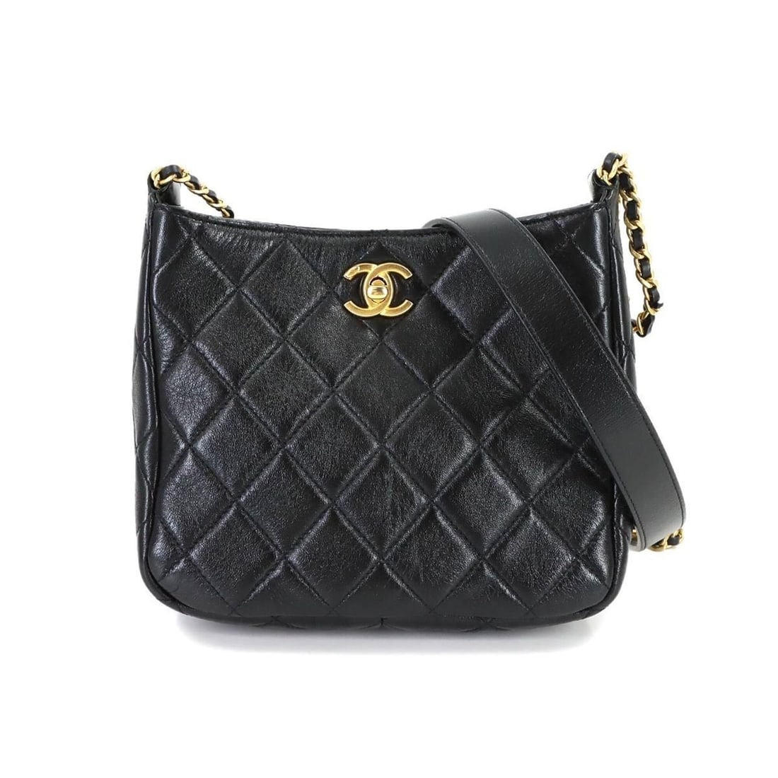 Chanel Matelasse Small Hobo Handbag Shoulder Bag Leather Black AS3154: --- Catalog ---Category: SizeSize (HxWxD): 17cm x 19cm x 8cm / 6.69'' x 7.48'' x 3.14''Category: DesignType: Handbag, Shoulder bagColor: BlackGender: WomenMaterial: Leather Category: GeneralBrand: