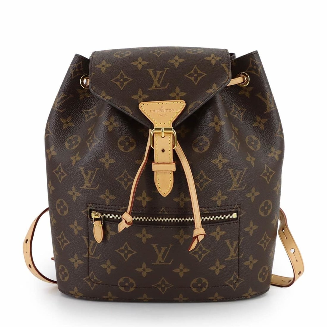 Louis Vuitton Monogram Montsouris Backpack M43431 Brown Gold Hardware: --- Catalog ---Category: SizeSize (HxWxD): 27.5cm x 25.5cm x 9cm / 10.82'' x 10.03'' x 3.54''Category: DesignType: BackpackColor: Brown, MonogramGender: WomenMaterial: Monogram Category: GeneralMPN: M