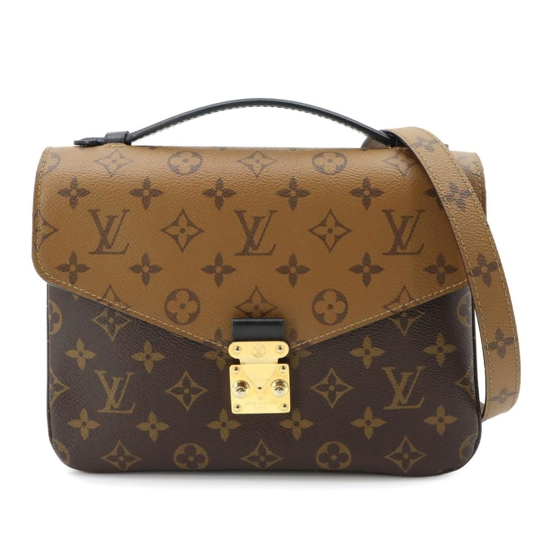 Louis Vuitton Monogram Reverse Pochette Metis MM 2-way Hand/Shoulder Handbag Brown M44876 (1 of 20)