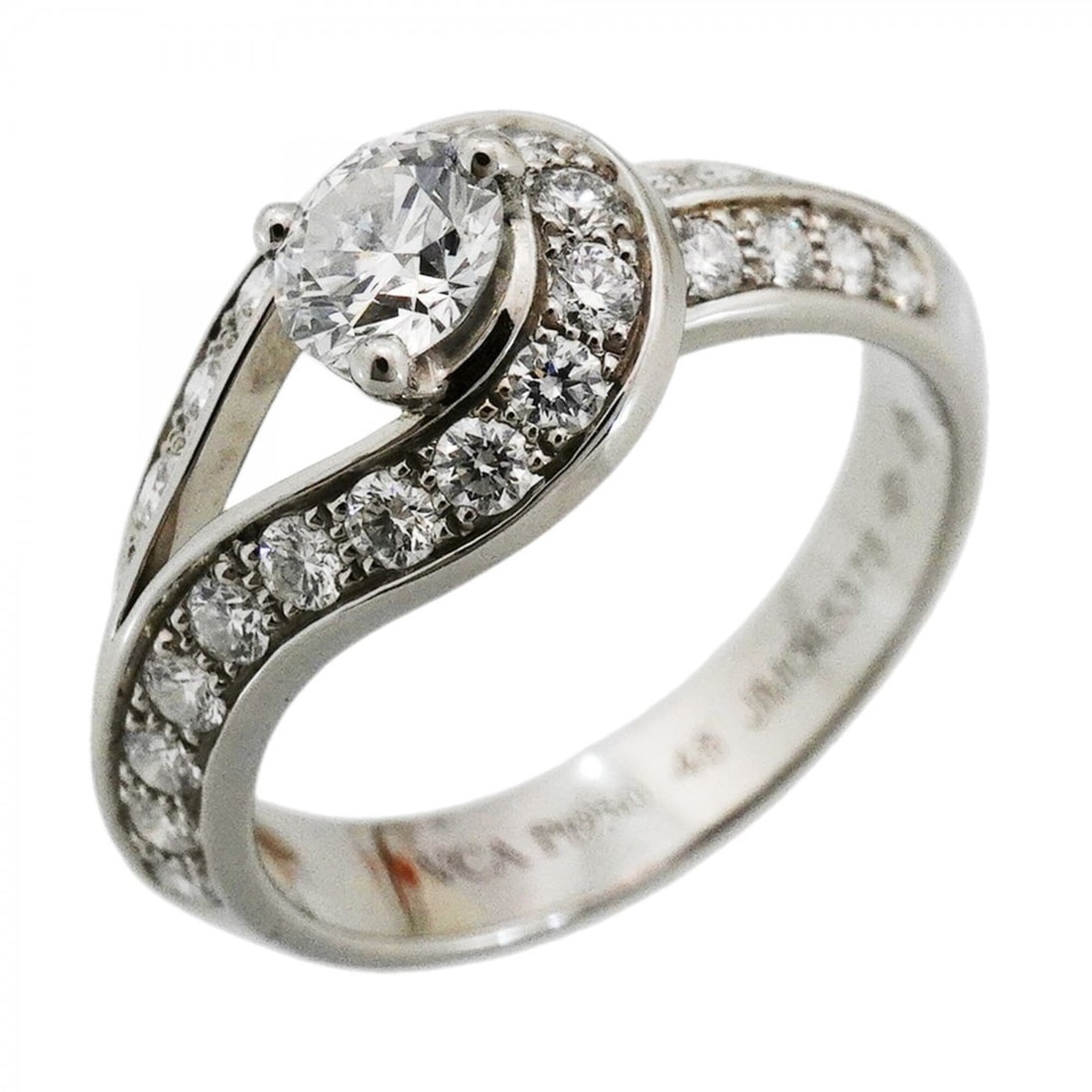 Van Cleef & Arpels Couture Ring, Pt950 Platinum, Diamond, Size 48, Ladies': --- Catalog ---Category: SizeUS Size: 4.5Brand Size: 48Category: DesignType: Band ringStone: DiamondGender: WomenMaterial: Platinum 950Category: GeneralBrand: Van Cleef & Arpels--- Item List ---Sectio