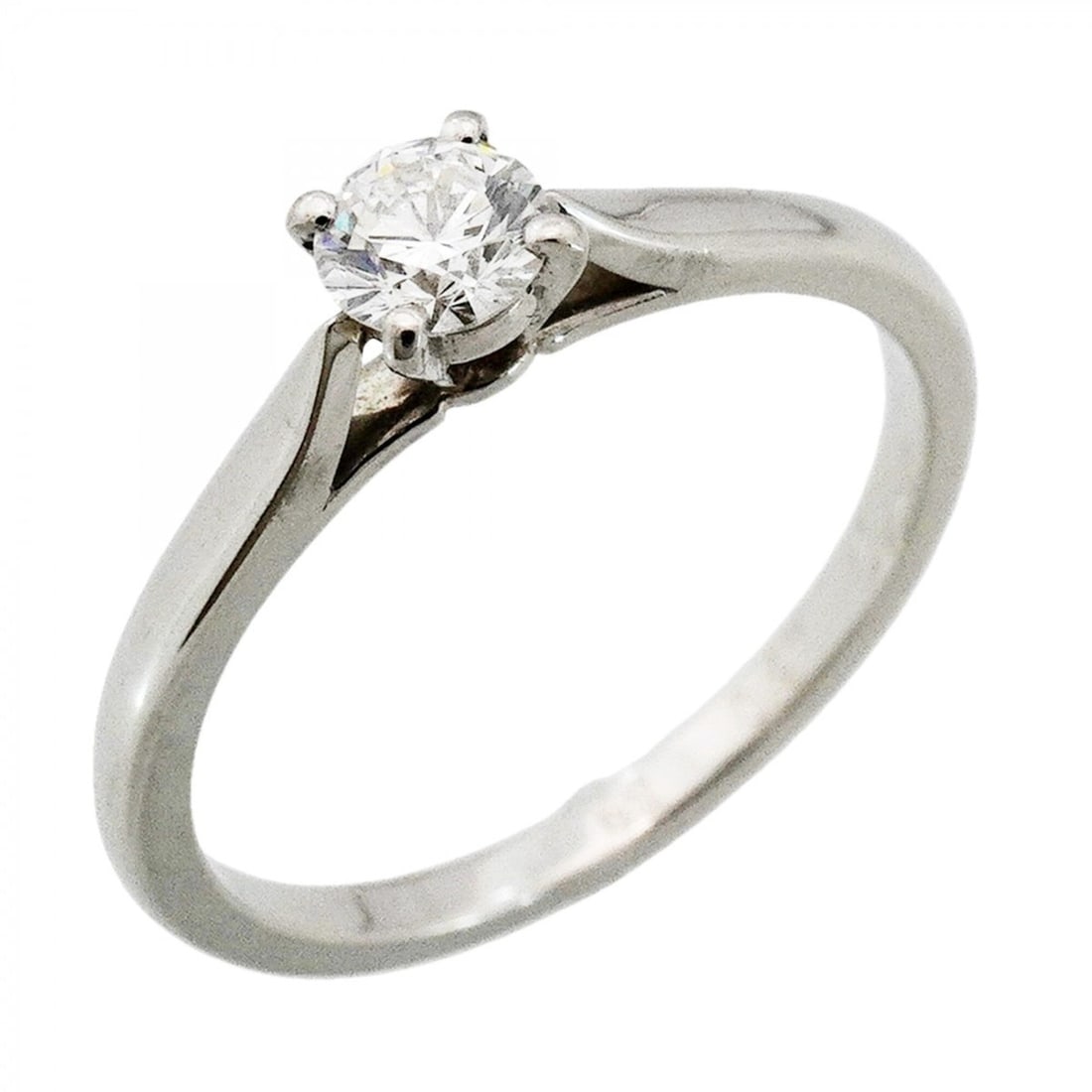 Cartier Solitaire Ring, 1PD (One Diamond), Pt950 Platinum, 0.27ct Diamond, Size #52, Ladies' (1 of 10)