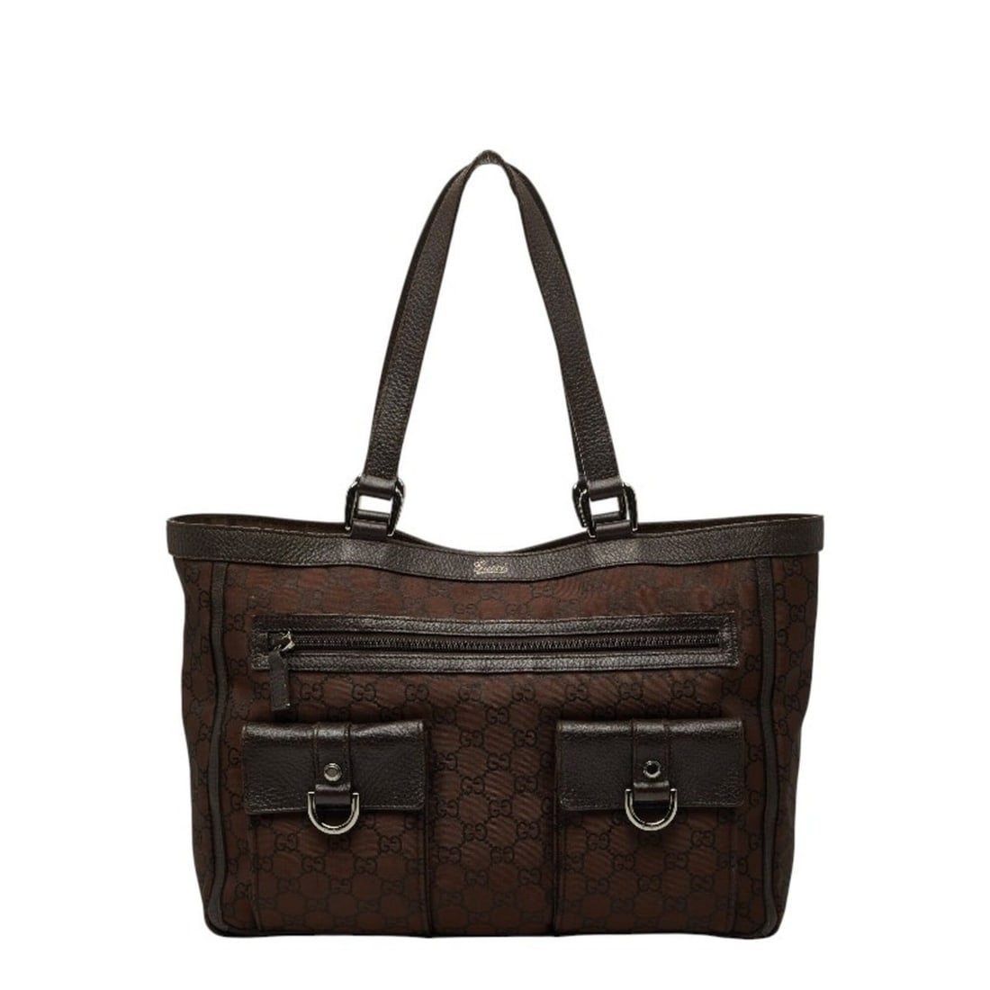 Gucci GG Nylon Abbey Handbag Tote Bag 268639 Brown Leather Women's GUCCI: --- Catalog ---Category: SizeSize (HxWxD): 25cm x 32cm x 10cm / 9.84'' x 12.59'' x 3.93''Category: DesignType: Handbag, Tote bagColor: BrownGender: WomenMaterial: Nylon , Leather Category: GeneralMPN: