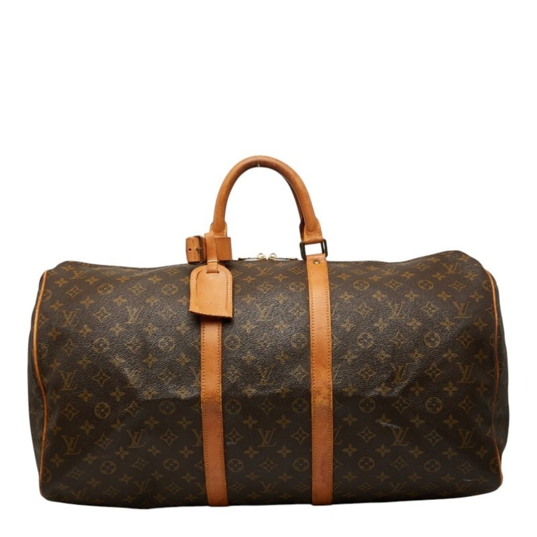 Louis Vuitton Monogram Keepall 55 Boston Bag Travel M41424 Brown Leather Women's LOUIS VUITTON: --- Catalog ---Category: SizeSize (HxWxD): 30cm x 55cm x 24cm / 11.81'' x 21.65'' x 9.44''Category: DesignType: Boston bagColor: BrownGender: WomenMaterial: PVC , Leather Category: GeneralMPN: M41424B