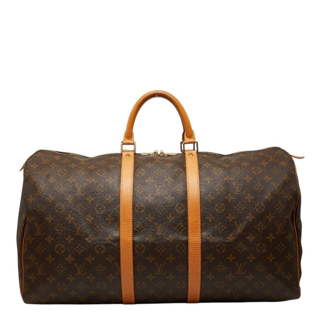 Louis Vuitton Monogram Keepall 55 Boston Bag Travel M41424 Brown Leather Women's LOUIS VUITTON: --- Catalog ---Category: SizeSize (HxWxD): 30cm x 55cm x 23cm / 11.81'' x 21.65'' x 9.05''Category: DesignType: Boston bagColor: BrownGender: WomenMaterial: PVC , Leather Category: GeneralMPN: M41424B