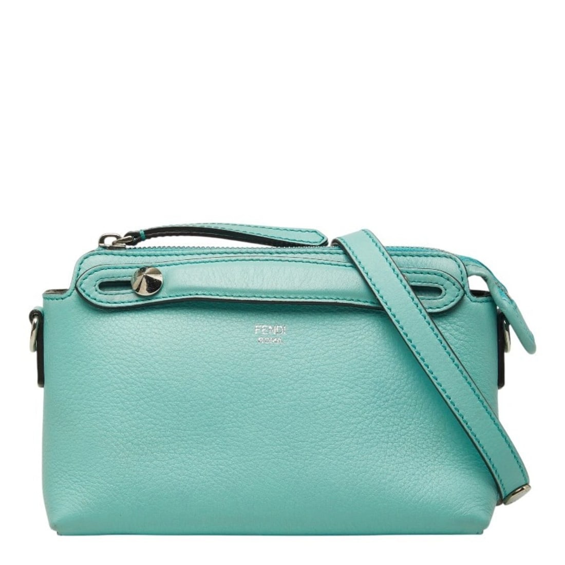 Fendi Mini By The Way Studded Handbag Shoulder Bag 2WAY 8BL135 1D5 Green Leather Women's FENDI: --- Catalog ---Category: SizeSize (HxWxD): 13cm x 20cm x 9cm / 5.11'' x 7.87'' x 3.54''Category: DesignType: Handbag, Shoulder bagColor: GreenGender: WomenMaterial: Leather Category: GeneralMPN: 8BL13