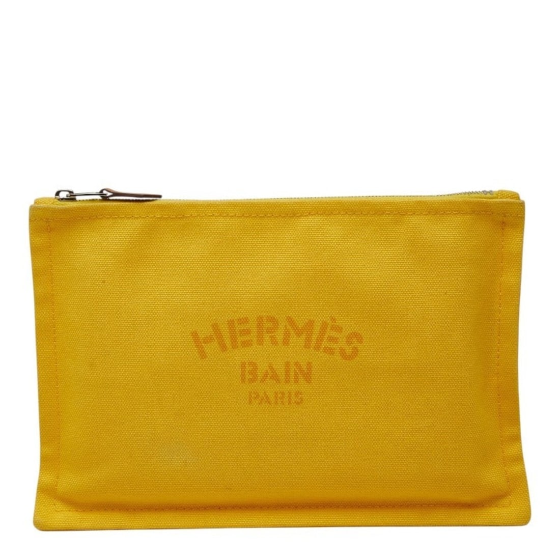 Hermes Yachting PM Handbag Pouch Accessory Case Yellow Cotton Women's HERMES: --- Catalog ---Category: SizeSize (HxWxD): 15.5cm x 23cm x 5.00mm / 6.1'' x 9.05'' x 0.19''Category: DesignType: Handbag, PouchColor: YellowGender: WomenMaterial: Cotton Category: GeneralBrand: Hermes