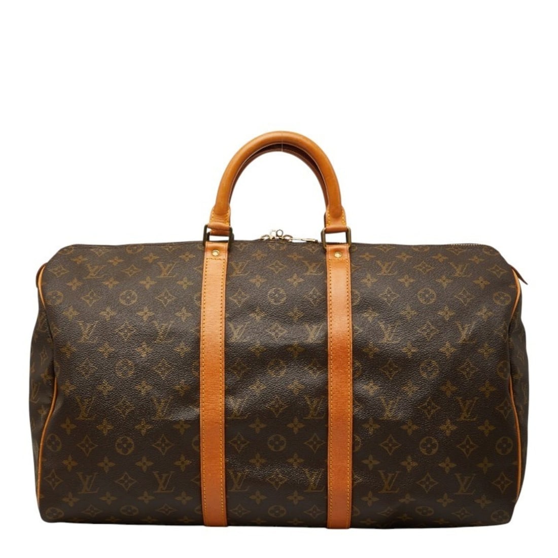 Louis Vuitton Monogram Keepall 50 Boston Bag M41426 Brown Leather Women's LOUIS VUITTON: --- Catalog ---Category: SizeSize (HxWxD): 28cm x 50cm x 22cm / 11.02'' x 19.68'' x 8.66''Category: DesignType: Boston bagColor: BrownGender: WomenMaterial: PVC , Leather Category: GeneralMPN: M41426B