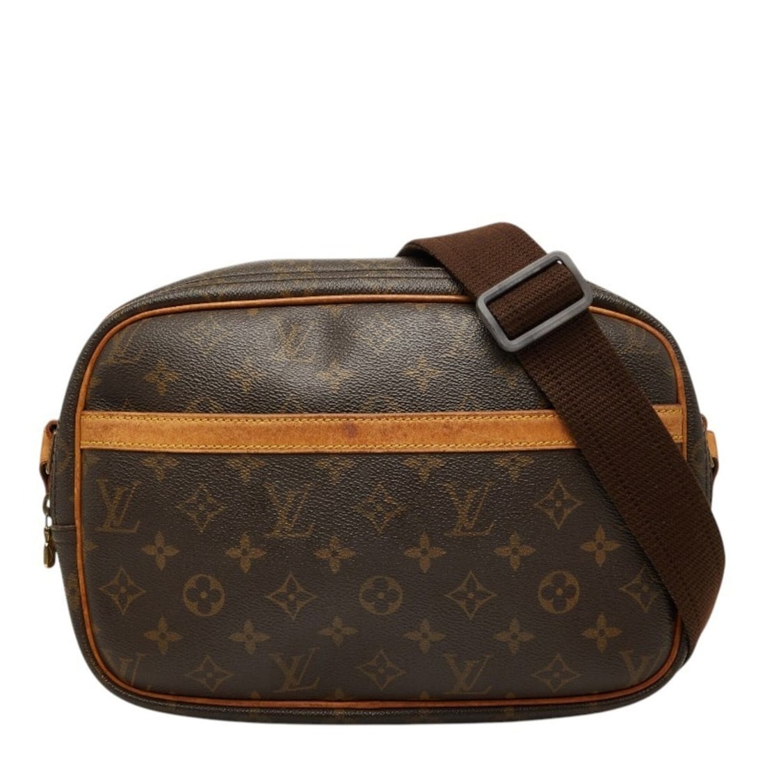 Louis Vuitton Monogram Reporter PM Crossbody Shoulder Bag M45254 Brown Leather Women's LOUIS VUITTON: --- Catalog ---Category: SizeSize (HxWxD): 20cm x 28.5cm x 13cm / 7.87'' x 11.22'' x 5.11''Category: DesignType: Shoulder bagColor: BrownGender: WomenMaterial: PVC , Leather Category: GeneralMPN: M452