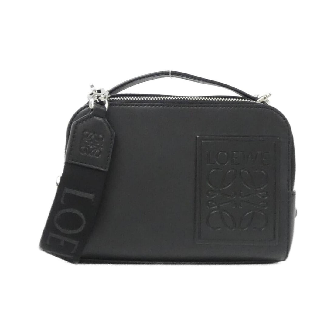 Loewe Crossbody Camera Handbag Mini C565R41X04: --- Catalog ---Category: SizeSize (HxWxD): 13cm x 18cm x 7cm / 5.11'' x 7.08'' x 2.75''Category: DesignType: HandbagColor: BlackGender: WomenMaterial: Leather Hardware Color: SilverLeather/Fur Type: C