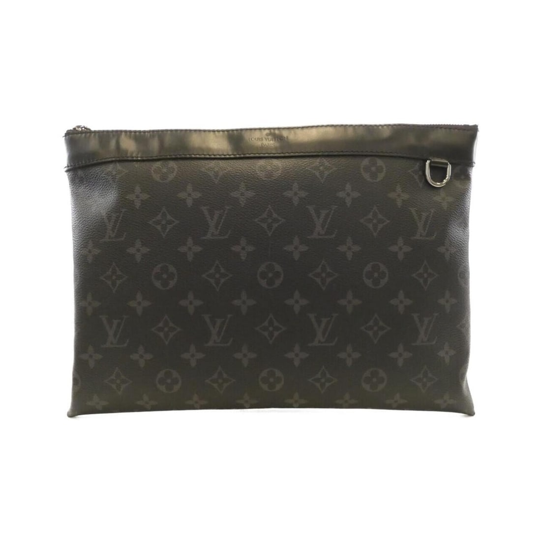 Louis Vuitton Monogram Eclipse Pochette Discovery M62291 Handbag: --- Catalog ---Category: SizeSize (HxWxD): 24cm x 35cm x 2cm / 9.44'' x 13.77'' x 0.78''Category: DesignType: Handbag, PochetteColor: BlackGender: MenMaterial: Coated canvas Hardware Color: SilverCate