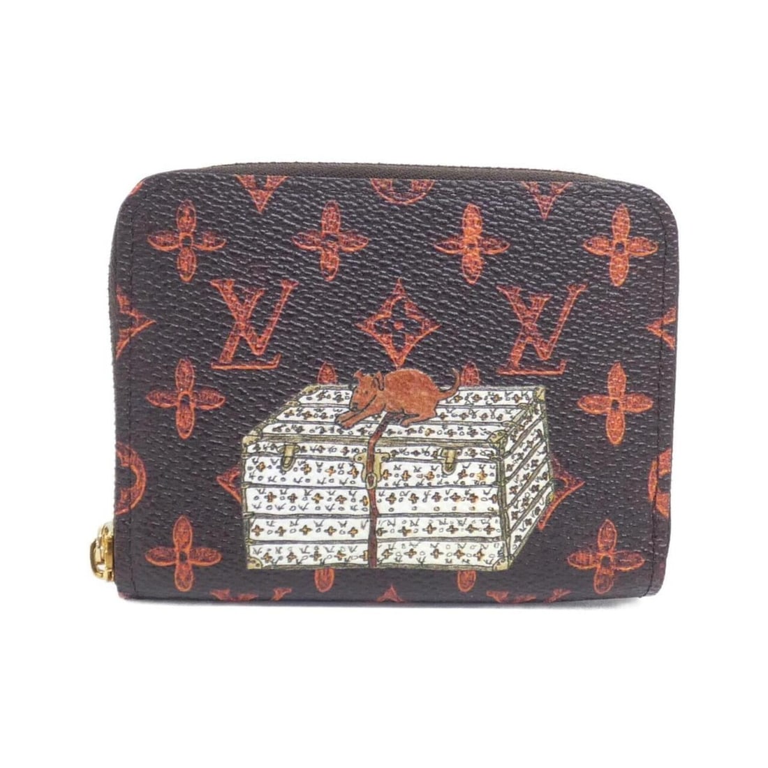 Louis Vuitton Catgram Zippy Coin Purse M63883 Wallet/Coin Case: --- Catalog ---Category: SizeSize (HxWxD): 8cm x 11cm x 2cm / 3.14'' x 4.33'' x 0.78''Category: DesignType: Coin purse/coin caseColor: BrownGender: Men,WomenMaterial: Coated canvas Category: