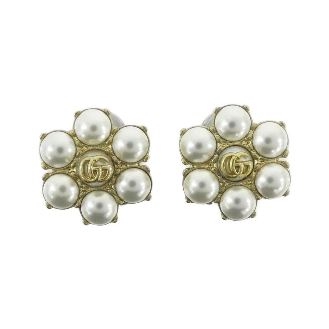 Gucci 645669 I4620 Earrings: --- Catalog ---Category: SizeSize (HxWxD): 20.00mm x 20.00mm / 0.79'' x 0.79''Category: DesignType: Clip earringsColor: Gold, Silver, WhiteGender: WomenCategory: GeneralMPN: 645669 I4620Brand: Gucci--