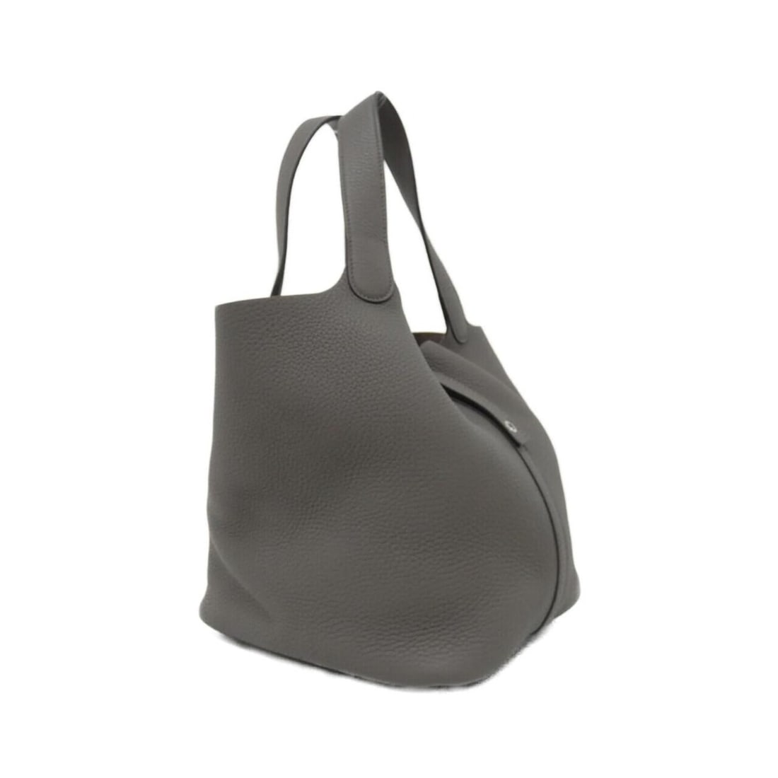 Hermes Picotin Lock MM 060991CK Handbag: --- Catalog ---Category: SizeWeight: 610g / 1.34lb.Size (HxWxD): 22cm x 23cm x 17cm / 8.66'' x 9.05'' x 6.69''Handle Length: 34cm / 13.38''Category: DesignType: HandbagColor: EtainGender: