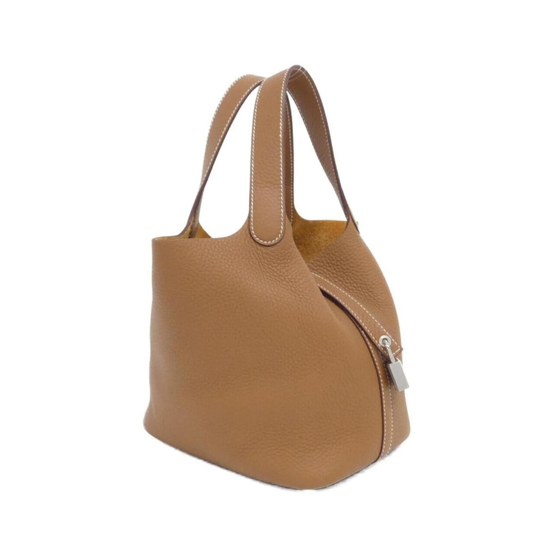 Hermes Picotin Lock PM 056289CK Handbag: --- Catalog ---Category: SizeWeight: 490g / 1.08lb.Size (HxWxD): 19cm x 18cm x 14cm / 7.48'' x 7.08'' x 5.51''Handle Length: 28cm / 11.02''Category: DesignType: HandbagColor: GoldGender: