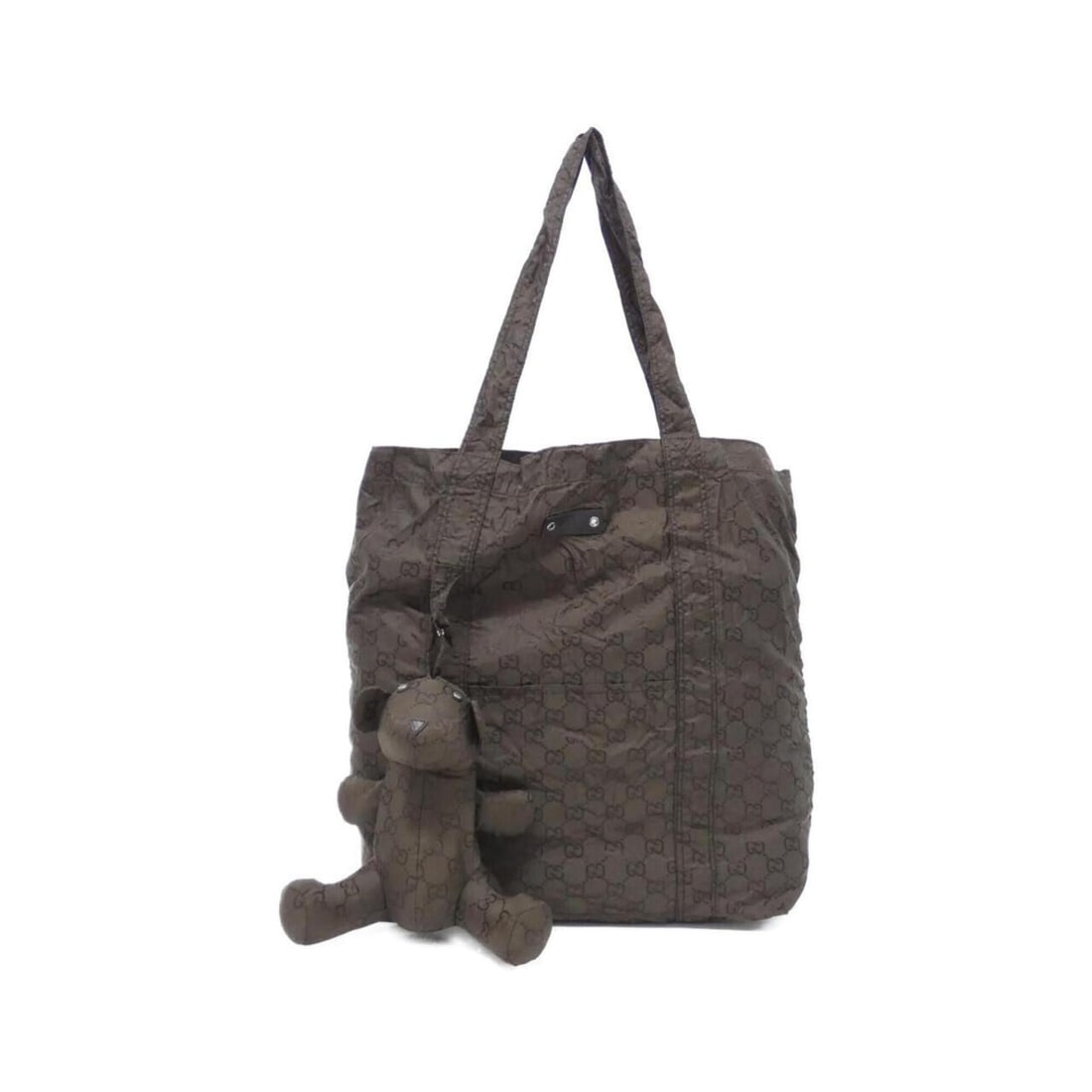 Gucci 223669 handbag: --- Catalog ---Category: SizeSize (HxWxD): 37cm x 32cm x 12cm / 14.56'' x 12.59'' x 4.72''Category: DesignType: HandbagColor: BrownGender: Men,WomenMaterial: Nylon Hardware Color: SilverCategory: Gene