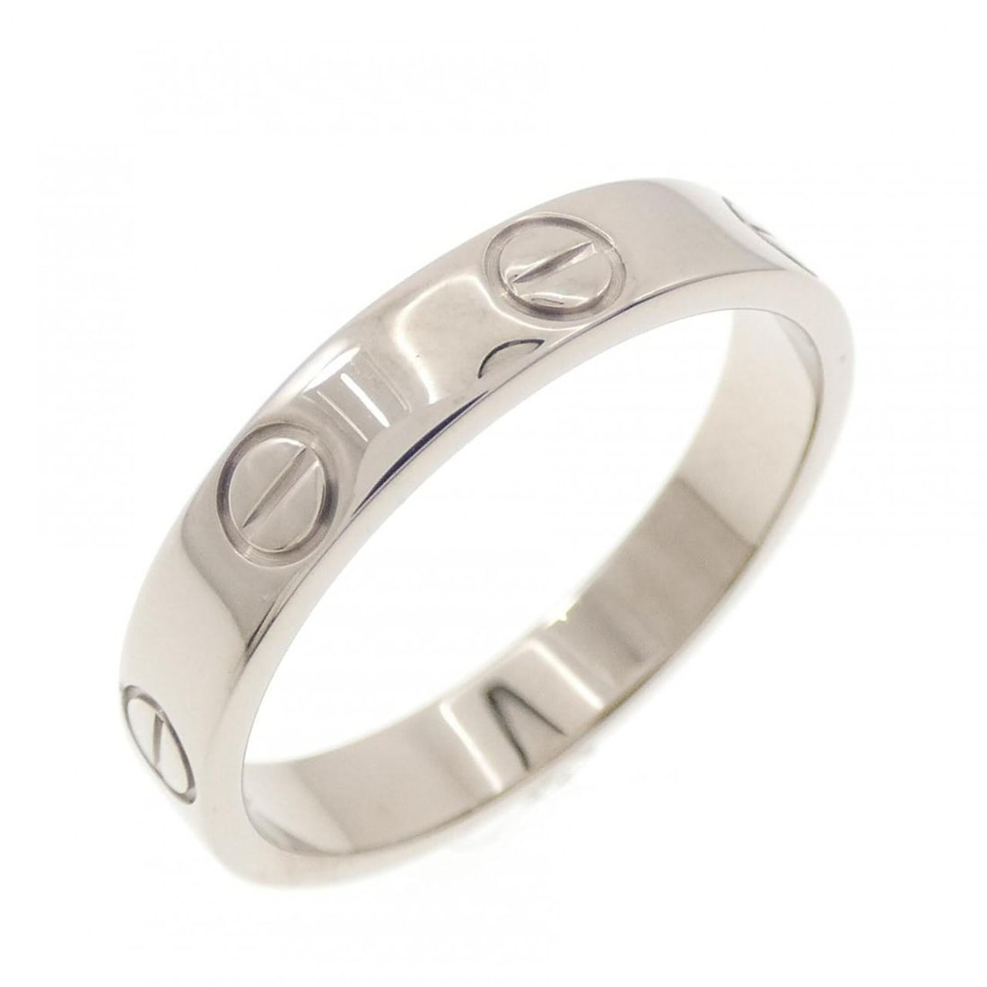 Cartier Mini Love Ring: --- Catalog ---Category: SizeUS Size: 6.5Brand Size: 53Category: DesignType: Band ringGender: WomenMaterial: White gold (18K)Category: GeneralMPN: B4085100Brand: Cartier--- Item List ---Section: Condi