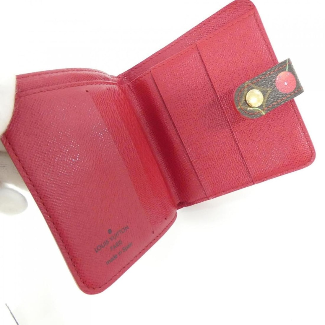 Louis Vuitton Monogram Cherry Compact Zip Wallet M95005 - 4