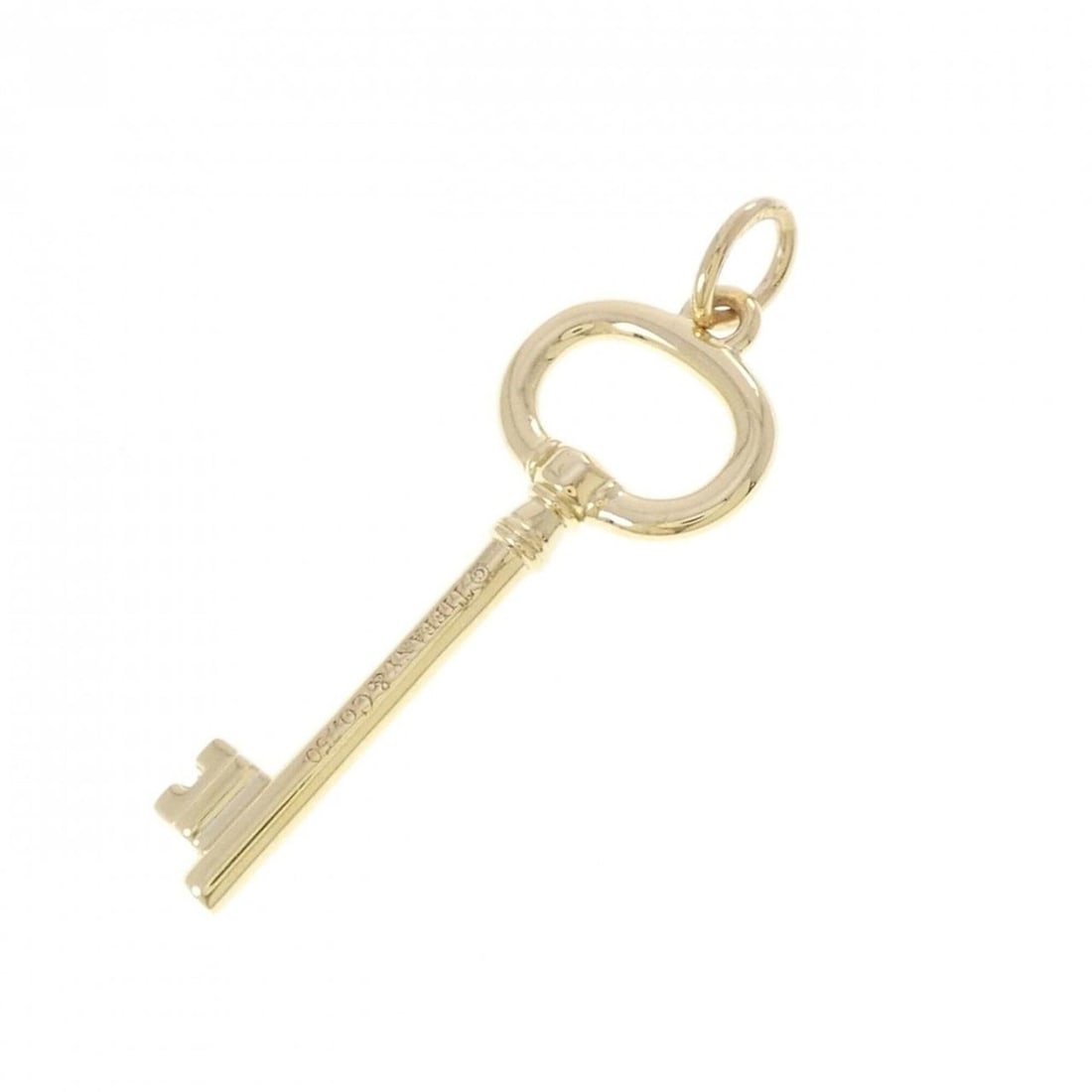 Tiffany Oval Key Small Pendant: --- Catalog ---Category: SizePendant Size: 39mm x 12.8mm / 1.53'' x 0.5''Category: DesignGender: WomenMaterial: Yellow gold (18K)Necklace Type: PendantCategory: GeneralBrand: Tiffany--- Item List ---S