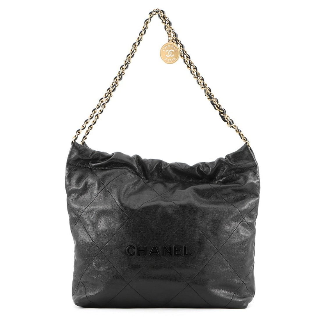 Chanel handbag CHANEL 22 Matelasse Small Caviar Skin AS3260 Black for women: --- Catalog ---Category: SizeSize (HxWxD): 31cm x 30cm x 7.5cm / 12.2'' x 11.81'' x 2.95''Category: DesignType: HandbagColor: BlackGender: WomenMaterial: Grained Calfskin Category: GeneralBrand: