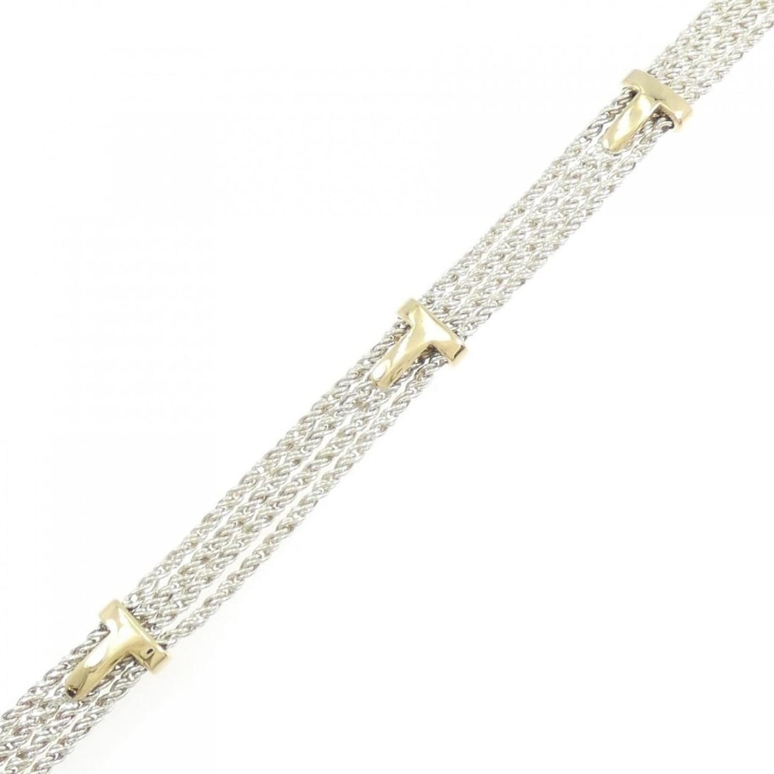 Tiffany & Co. 925 750YG Bracelet: --- Catalog ---Category: SizeWidth: 1.21cm / 0.47''Length: 19cm - 20.5cm / 7.48'' - 8.07''Weight: 21g / 0.74oz.Category: DesignType: Charm braceletGender: WomenMaterial: Silver 925, Yellow gold