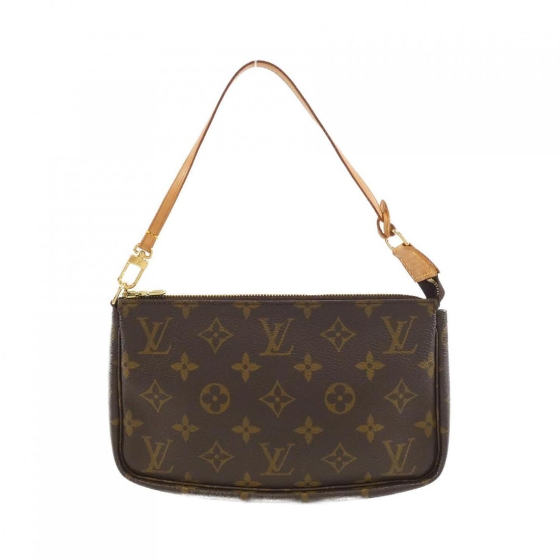 Louis Vuitton Monogram Pochette Accessoires M51980 Accessory Pouch: --- Catalog ---Category: SizeWeight: 100g / 3.52oz.Size (HxWxD): 13cm x 21cm x 3cm / 5.11'' x 8.26'' x 1.18''Strap Length: 32cm / 12.59''Category: DesignType: PochetteColor: MarronGender: