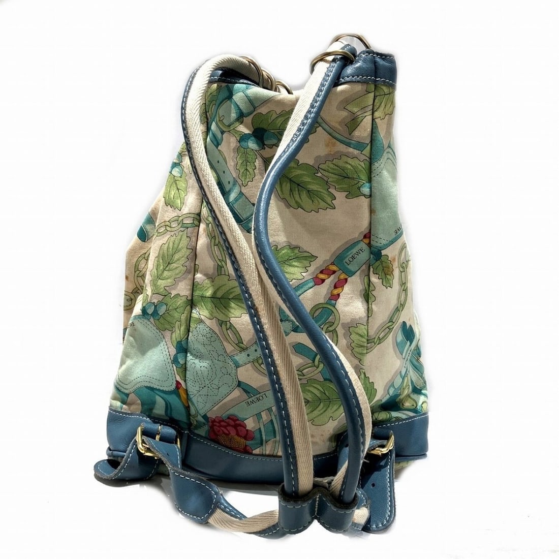 Loewe Botanical Backpack, Canvas & Leather - 2