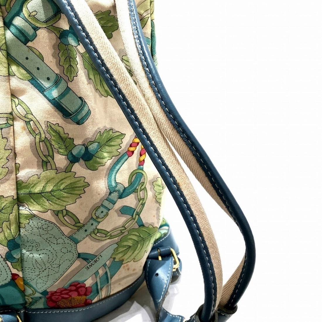 Loewe Botanical Backpack, Canvas & Leather - 7