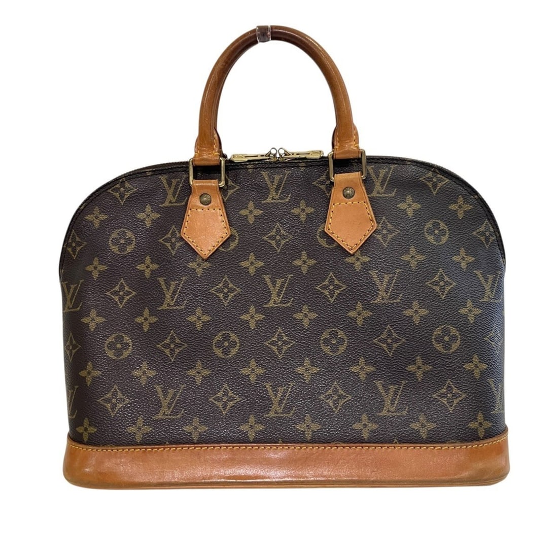 Louis Vuitton Alma handbag, Monogram canvas, M51130: --- Catalog ---Category: SizeSize (HxWxD): 24cm x 32cm x 17cm / 9.44'' x 12.59'' x 6.69''Handle Length: 25cm / 9.84''Category: DesignType: HandbagColor: BrownGender: WomenMaterial: Monogram Category: