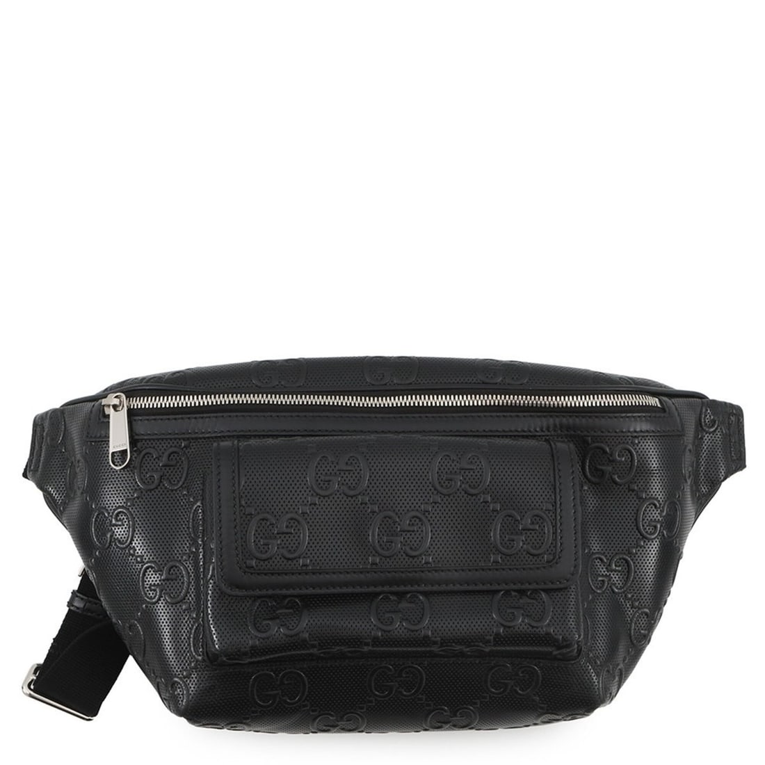 Gucci GG embossed belt bag, leather, 645093, GUCCI waist men's, black, handbag,: --- Catalog ---Category: SizeSize (HxWxD): 19cm x 41cm x 5.5cm / 7.48'' x 16.14'' x 2.16''Category: DesignType: Handbag, Sling bagColor: BlackGender: MenMaterial: Leather Hardware Color: SilverCategor