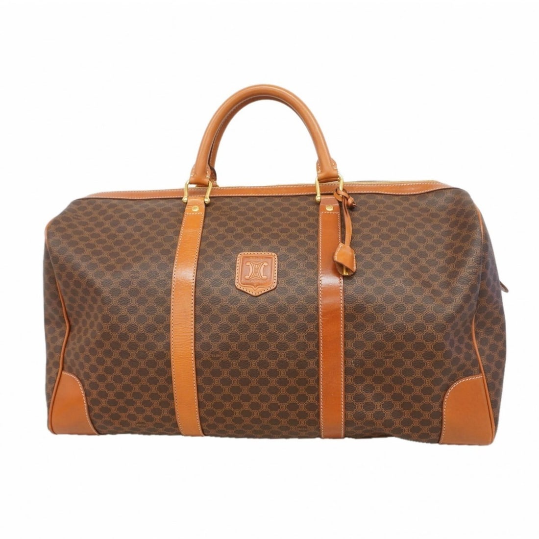 Celine bag, Boston Macadam pattern, brown, for men and women.: --- Catalog ---Category: SizeSize (HxWxD): 28cm x 50cm x 23.5cm / 11.02'' x 19.68'' x 9.25''Category: DesignType: Boston bagColor: BrownGender: Men,WomenMaterial: PVC Category: GeneralBrand: Celine---