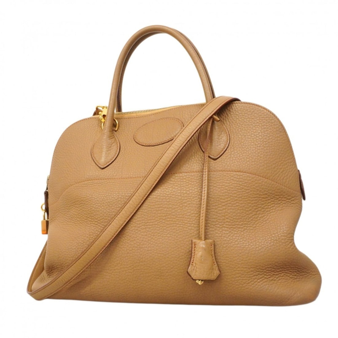 Hermes Bolide 35 Togo Leather Handbag, Camel, ?G Stamp, 2-way Bag for Women, P2851232: --- Catalog ---Category: SizeSize (HxWxD): 27cm x 37cm x 15cm / 10.62'' x 14.56'' x 5.9''Category: DesignType: HandbagColor: BrownGender: WomenMaterial: Togo leather Hardware Color: GoldCategory: Gene