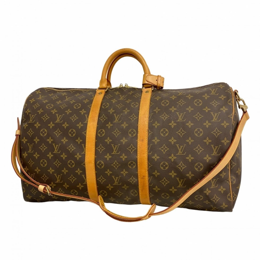 Louis Vuitton Bags - Boston Monogram Keepall Bandoulière 55 M41414 Brown Men's & Women's: --- Catalog ---Category: SizeSize (HxWxD): 31cm x 55cm x 26cm / 12.2'' x 21.65'' x 10.23''Category: DesignType: Boston bagColor: BrownGender: Men,WomenCategory: GeneralMPN: M41414Brand: Louis Vuitton-