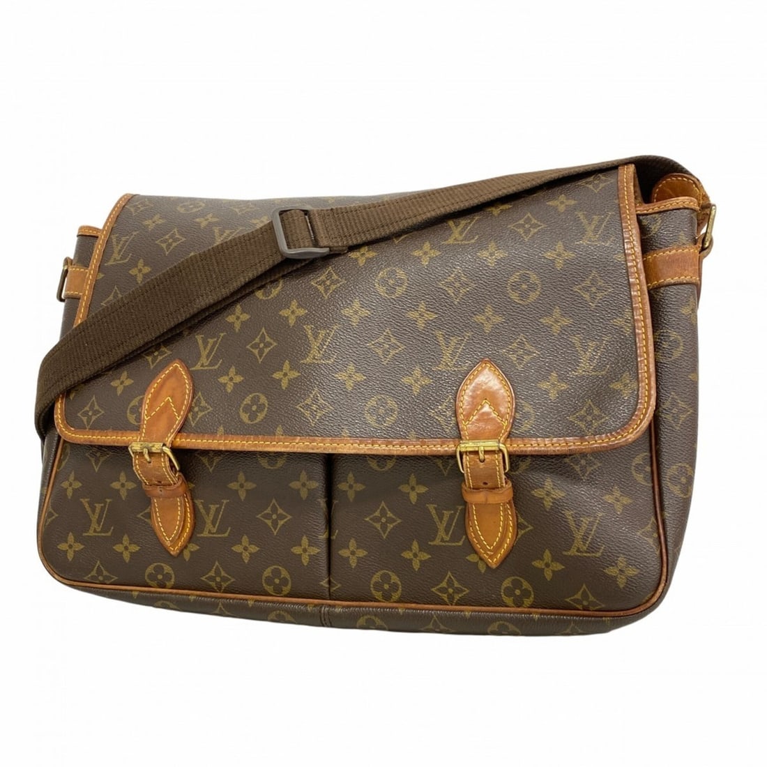 Louis Vuitton Monogram Gibeciere GM Shoulder Bag M42249 Brown Women's: --- Catalog ---Category: SizeSize (HxWxD): 27cm x 40cm x 11.5cm / 10.62'' x 15.74'' x 4.52''Category: DesignType: Shoulder bagColor: BrownGender: WomenCategory: GeneralMPN: M42249Brand: Louis Vuitton-