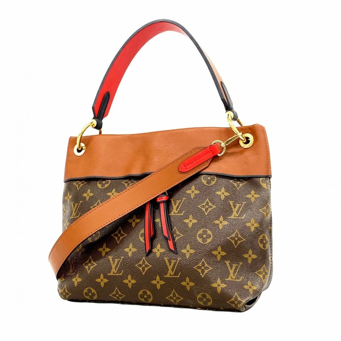 Louis Vuitton Monogram Tuileries Besace Handbag M43157 Camel 2-way bag for women: --- Catalog ---Category: SizeSize (HxWxD): 25cm x 25.5cm x 9.5cm / 9.84'' x 10.03'' x 3.74''Category: DesignType: HandbagColor: CamelGender: WomenCategory: GeneralMPN: M43157Brand: Louis Vuitton--- It