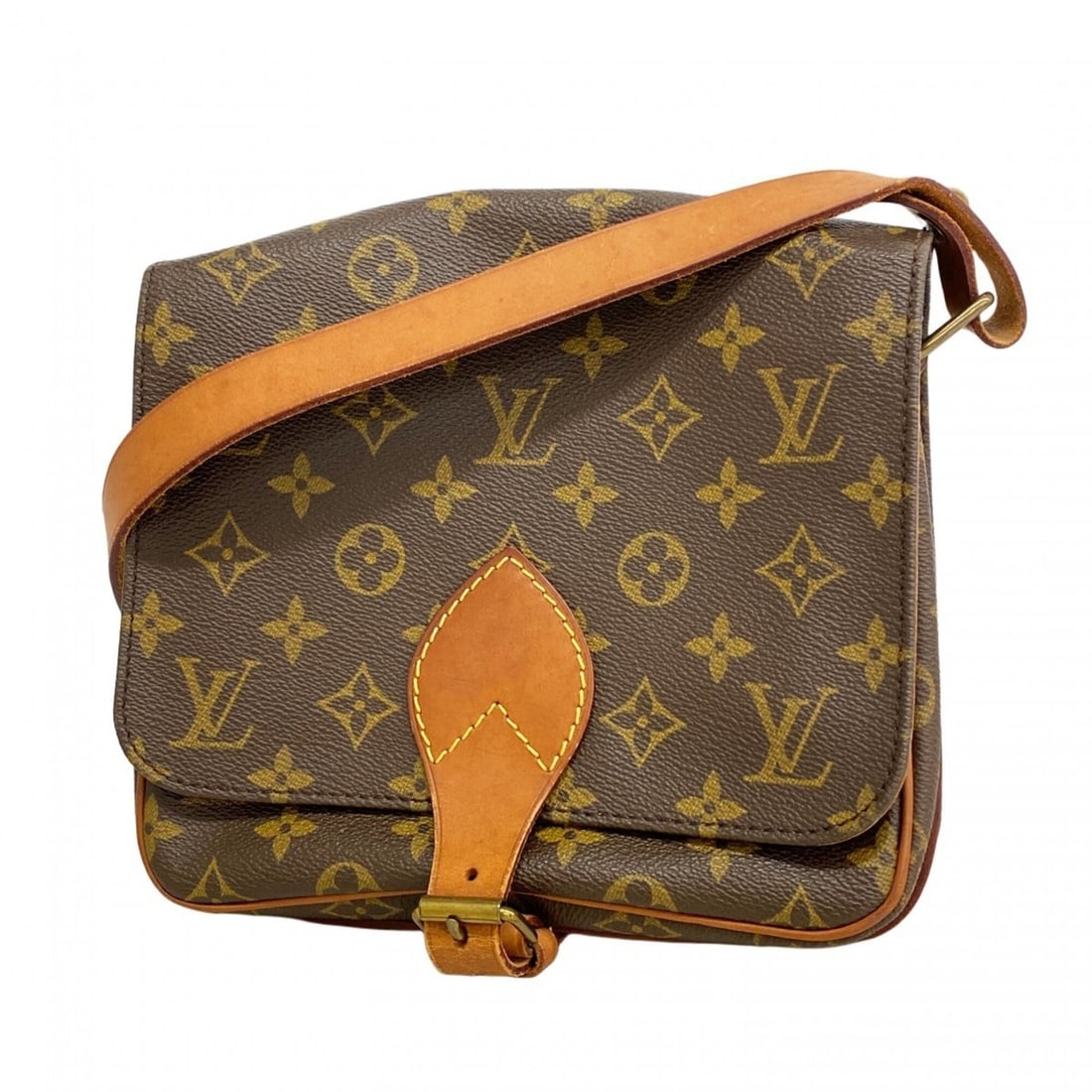 Louis Vuitton Monogram Cartouchiere MM Shoulder Bag M51253 Brown Women's: --- Catalog ---Category: SizeSize (HxWxD): 20cm x 21cm x 7cm / 7.87'' x 8.26'' x 2.75''Category: DesignType: Shoulder bagColor: BrownGender: WomenCategory: GeneralMPN: M51253Brand: Louis Vuitton--- It