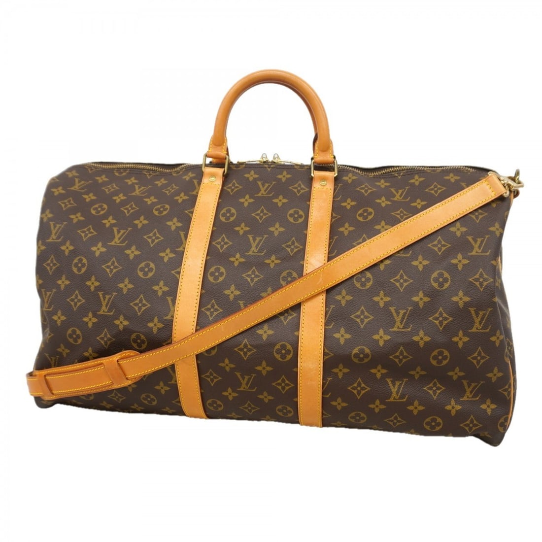 Louis Vuitton Bags - Boston Monogram Keepall Bandoulière 55 M41414 Brown Men's & Women's: --- Catalog ---Category: SizeSize (HxWxD): 31cm x 55cm x 26cm / 12.2'' x 21.65'' x 10.23''Category: DesignType: Boston bagColor: BrownGender: Men,WomenCategory: GeneralMPN: M41414Brand: Louis Vuitton-