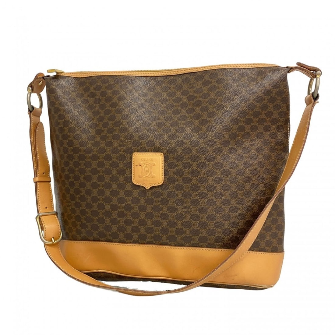 Celine Macadam Shoulder Bag, Brown, Women's (1 of 20)