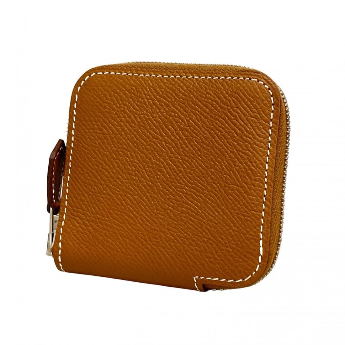 Hermes Azap Long Silk In Compact Mini Wallet/Coin Case, Veau Epsom Leather, Gold, C Stamp, (1 of 10)